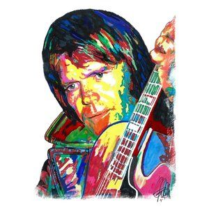 Glen Campbell Singer Guitar Country Pop Music Poster Print Wall Art 18x24